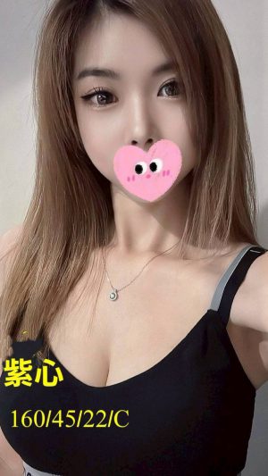 【台中地區】妹名：紫心｜160cm 45kg C罩杯22歲 清純甜美極品美胸嫩妹